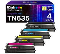 E-Z Ink Cartucho de tóner TN635 TN-635 TN635XL para tóner Brother | Compatible con impresora Brother TN635 TN 635 TN635XXL MFC-L8730CDW HL-L8430CDW HL-L8570CDW MFC-L8970CDW MFC-EX575 (con chip)