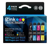 E-Z Ink Cartuchos de tinta compatibles de repuesto para 222 4