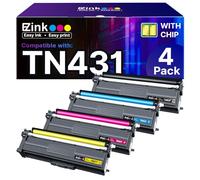 E-Z Ink TN431 - Cartucho de tóner compatible con Brother TN431 TN-431 TN433 TN436 para usar con impresora Brother HL-L8360CDW HL-L8260CDW MFC-L8900CDW MFC-L8690CDW (cian, amarillo, magenta, negro, 4