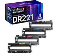 E-Z Ink Unidad de tambor remanufacturada de repuesto para Brother DR221 DR-221 DR221CL para usar con impresora HL-3140CW HL-3170CDW MFC-9130CW MFC-9330CDW (1 negro, 1 cian, 1 magenta, 1 amarillo