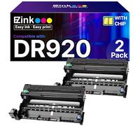 E-Z Ink Unidad de tambor remanufacturada de repuesto para Brother DR920 DR-920 DR920 de alto rendimiento para usar con impresora HL-L6210DW HL-L5210DW HL-L6210DWT HL-L5210DN HL-L5210DWT, 2 negras