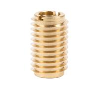 E-Z LOK 400-510 Inserto roscado para madera dura, insertos de rosca de latón, 5/16-18 roscas internas, 1 pulgada de longitud, paquete de 10