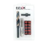 E-Z LOK EZ-329-624 insertos roscados para metal, kit de instalación de 3/8-24, acero, óxido negro