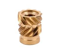 E-Z LOK Juego de 100 insertos roscados para plástico rectos - Flush - 4-40