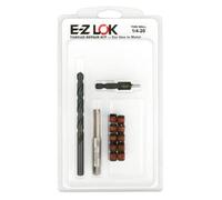 E-ZLOK EZ-310-4- Inserciones roscadas para metal, 1/4-20 Kit de instalación, acero, óxido negro