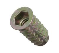 E-ZLok - Relleno de rosca, zinc, hexagonal, 3/8"-16 roscas internas, 25 mm de longitud (paquete de 25)