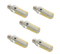 E12 Dimmable 4W 152 LED 3014 SMD 300-400 LM Warm White Cool White Decorative Bi-pin Lights AC 110-130V (5PCS) (Color : Cold White) (Warm White)
