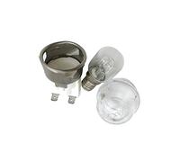 E14 2501 - Soporte para Lámparas de Horno, Frente de Alta Temperatura de 500 Grados, Cubierta Con Bombillas de 25 W 250V