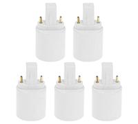 E14 Adaptador 5pcs G23 / Luz Del Zócalo Del Sostenedor De Bulbo Convertidores Convierte Su Pin Base Fixture De Tornillo Estándar En Zócalo De Lámpara