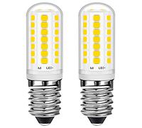 E14 Bombilla LED 3W Blanco Natural 28W Halógeno Equivalente Ahorro de Energía, E14 Pequeño Tornillo Edison Bombillas LED para Congelador Campana Extractora Máquina de Coser, AC220-240V, Paquete de 2