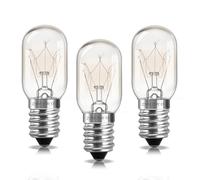 E14 Bombillas de Sal Regulables, Horno 300 Grados, Blanco Cálido 2700K, AC 220V-240V, T20 Tubulares Para Frigorífico, Máquina de Coser, Campana Extractora, 3 Unidades