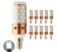 E14 LED Corn Bulb 24V 36V 10W 60LEDs High Bright LED Bulb 2835 SMD AC/DC 24-40V for RV Camper Marine Solar Power Light and Off Grid 10-Pack (Color : Cool White)