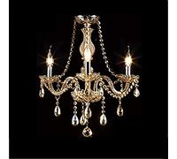 E14modern Luxurious Crystal Chandelier Candle Island Lighting Pendant Lamp Ceiling Light Fixture for Dining Living Room Kitchen Bedroom Hallway Entry-Golden. 8 Head(Cognac,3 Head)