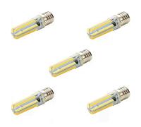 E17 Dimmable 4W 152 LED 3014 SMD 300-400 LM Warm White Cool White Decorative Bi-pin Lights AC 220-240V(5PCS) (Size : Warm White) (Cold White)