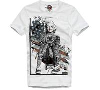 E1SYNDICATE T-Shirt Marilyn Monroe Skateboard Tattoo USA Babe Palace ACW(X-Large)