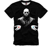 E1SYNDICATE T Shirt Morpheus Red Blue Pill Your Choice Matrix PSYCHONAUT(XX-Large)
