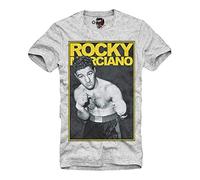 E1SYNDICATE T-SHIRT ROCKY MARCIANO JOE FRAZIER LOUIS MIKE TYSON GRIS