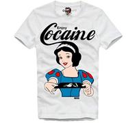 E1SYNDICATE T Shirt Snow Blow Alice Enjoy Cocaine Lines High Life MDMA(X-Large)