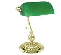 E27 H39cm Verde Mesa Clásico Lámpara para Leer de Lectura Pared Banquero