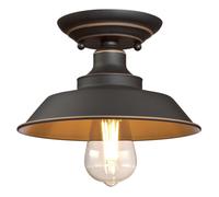 E27 Lámpara de Techo Vintage Interiores Hierro Hill Bronce Salón Retro 22 CM