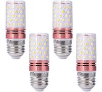E27 Led Bombilla 12W 16W, 220V-240V, 120W Equivalente De Bombilla Halógena, Tornillo De Maíz 1200LM para La Lámpara De Iluminación del Hogar No Dimmable(Blanco frío,12W)