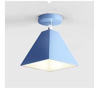 E27 Luces de techo Moderno nórdico Lámpara de techo Creativo diseño Lámpara de pasillo planchar lámparas de cocina dormitorio Plafón Techo balcón Entrada Balcón Escalera 17 * 20,5 cm,Azul