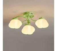E27 Luz Montaje Semi rascillo acrílico Cerca lámpara Accesorio iluminación Moderno Techo lámparas 3 Luces para Cocina de la Sala del Pasillo