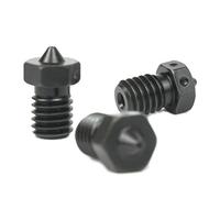 E3D Genuine Hardened Steel Nozzle 0.4mm, 0.6mm Triple Pack for V6 HotEnd 3D Printer (1.75mm, 0.4mm)