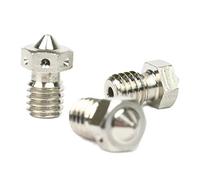 E3D Genuine Plated Copper Nozzle 0.4mm, 0.6mm Triple Pack for V6 HotEnd 3D Printer (3mm, 0.4mm)