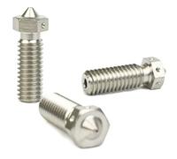 E3D Genuine Plated Copper Volcano Nozzle 0.8mm, 1mm Triple Pack for V6 HotEnd 3D Printer (3mm, 0.8mm)