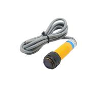 E3F-DS10 infrarrojo M18 sensor de interruptor fotoeléctrico de reflexión difusa DC 12V 3 cables NO 24V rango de detección 10CM ajustable(E3F-DS10Y2)