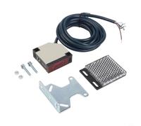 E3JK-R4M1 - Sensor fotoeléctrico de reflejo de espejo, CC 12-24 V/AC 90-250 V, 3 A, carcasa de metal, para automatización industrial (CC 12-24 V)