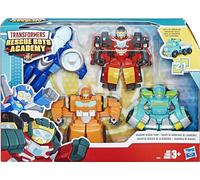 E5099 Playskool Heroes Transformers Rescue Bots Academy Rescue Team Pack, 4 Collectible 4.5" Converting Action Figures, Toys for Kids Ages 3 & Up