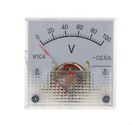E5BB 91C4 for voltímetro de CC, medidor de Panel analógico, tipo mecánico 3/5/10/15/20/30/50/100/150/250V, 10 estilos(0-100v)