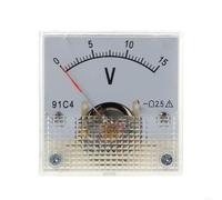 E5BB 91C4 for voltímetro de CC, medidor de Panel analógico, tipo mecánico 3/5/10/15/20/30/50/100/150/250V, 10 estilos(0-15v)
