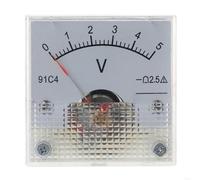 E5BB 91C4 for voltímetro de CC, medidor de Panel analógico, tipo mecánico 3/5/10/15/20/30/50/100/150/250V, 10 estilos(0-5v)