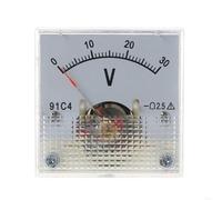 E5BB 91C4 for voltímetro de CC, medidor de Panel analógico, tipo mecánico 3/5/10/15/20/30/50/100/150/250V, 10 estilos(0-30v)