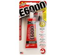 E6000 Pegamento industrial transparente resistente al agua de 29,5 ml, con puntas de precisión, pegamento fuerte para hacer joyas, cuentas, diamantes de imitación y proyectos de bricolaje