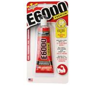 E6000 Pegamento industrial transparente, tubo de 29,5 ml, adhesivo universal resistente al agua para reparación de manualidades, se adhiere a madera, metal, plástico, tela, vidrio y cerámica, flexible