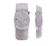 E6B Aviation Plotter - Calculadora circular para planificación de vuelos, corrección del viento, consumo de combustible, entrenamiento piloto, plástico, metal, 9,05 pulgadas (E6B-L)