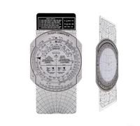 E6B Flight Computer Aviation Plotter Circular Slide Rule para entrenamiento de vuelo, navegación, corrección del viento, consumo de combustible, herramienta de piloto (E6B)
