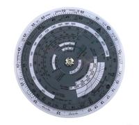 E6B-R Regla de diapositiva de computadora de vuelo para entrenamiento de aviación Plástica Circular Piloto Navegación Plotter Calcula la distancia de rumbo del viento y el consumo de combustible