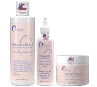 E70 Rosacea Solve Set - Contiene crema de rosácea, suero y lavado facial hidratante, combina ingredientes útiles como aloe vera, ácido hialurónico, aceite de coco niacinamida, cocumber, Wheat, Fruit