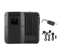 E8 Micrófono de Solapa Universal con Clip, Portátil, Inalámbrico, con Pantalla LED Multipropósito