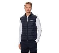 EA7 de los hombres Chaleco ligero con logo en el pecho, Azul