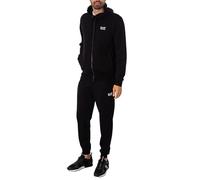 EA7 Chándal Hombre Con Cremallera Y Capucha, Negro/Blanco, blanco/negro, XXL