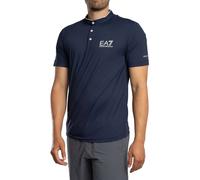 EA7 de los hombres Camiseta con botones y logotipo de Ventus 7, Azul