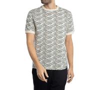 EA7 de los hombres Camiseta con estampado de logotipo, Blanco