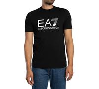 EA7 de los hombres Camiseta gráfica con logo ajustado, Negro