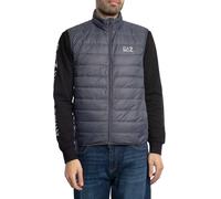 EA7 de los hombres Chaleco acolchado con logo, Gris